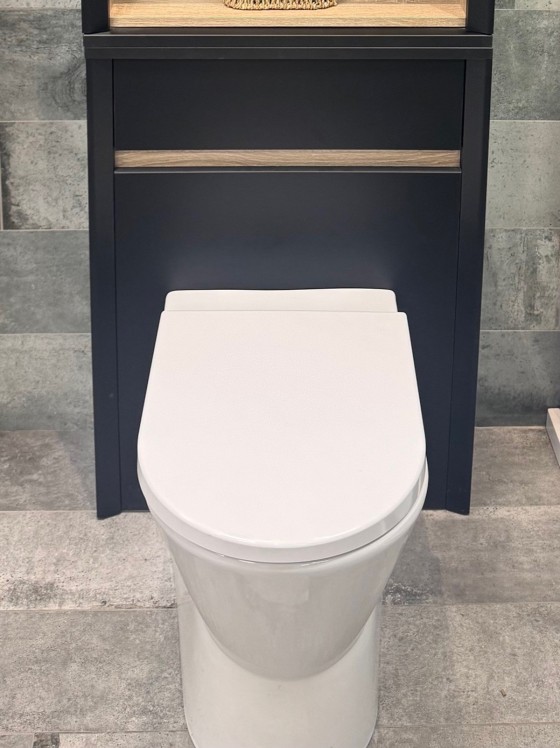 S7009307 Shadow WC Unit (No Cistern) 60cm Black Super Matt